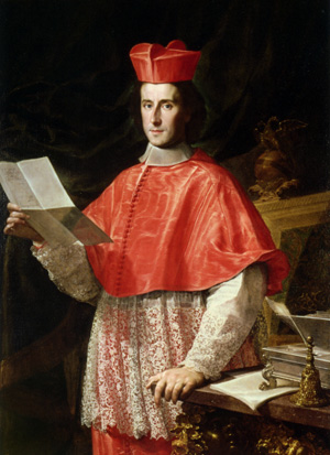 FRANCESCO TREVISANI, ritratto del Cardinale Pietro Ottoboni