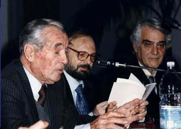 Da sinistra: Roman Vlad, Gianni Borgna, Mario Valente