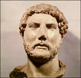 Busto dell'imperatore Adriano (Italica 76 - Baia 138)