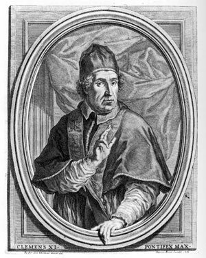 GIROLAMO de ROSSI, ritratto di Clemente XI