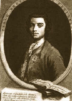 J. AMIGONI, Ritratto di Farinelli, incisione