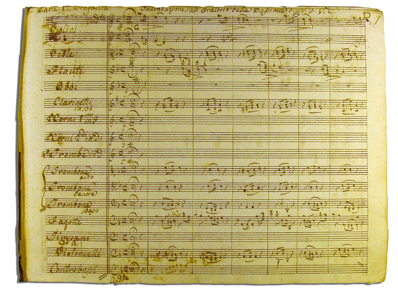FRANCESCO MORLACCHI, La passione di Nostro Signore Gesù Christo, oratorio di Pietro Metastasio, eseguito a Dresda, 1812
