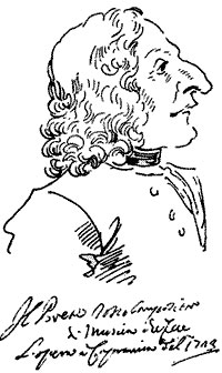 PIER LEONE GHEZZI, Antonio Vivaldi - caricatura