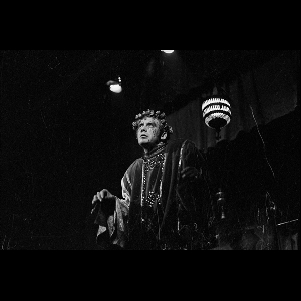Claudio Abate. Carmelo Bene (Erode) in Salomè da e di Oscar Wilde - Teatro delle Muse, Roma 1964