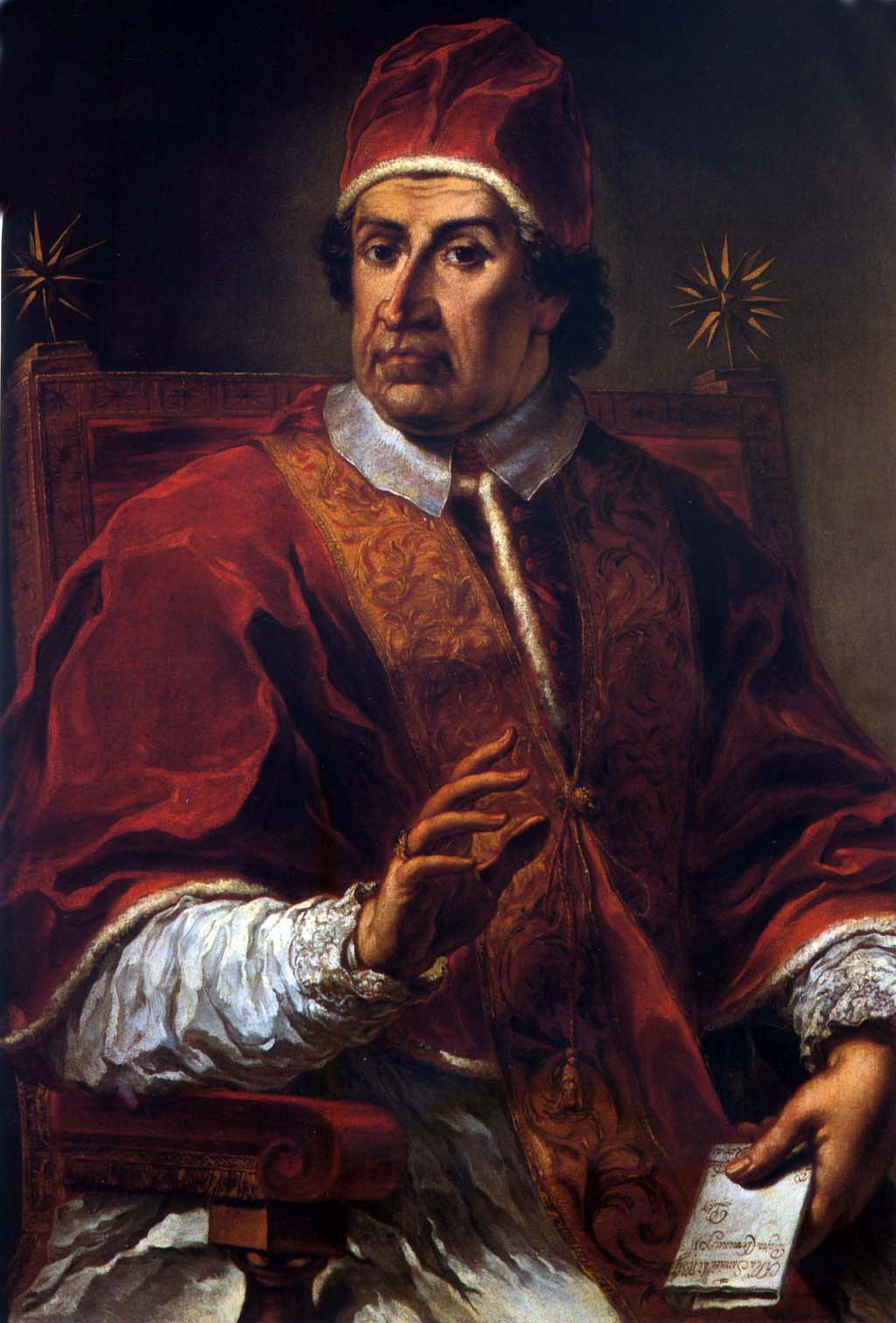 Pier Leone Ghezzi, ritratto di Clemente XI