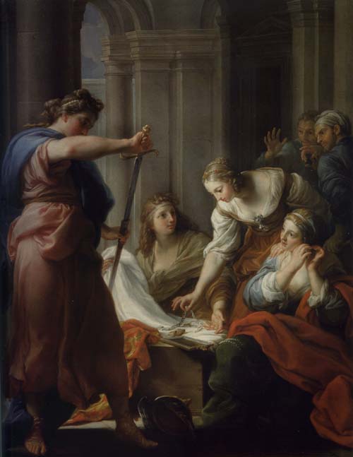 POMPEO BATONI, Achille e le figlie di Licomede