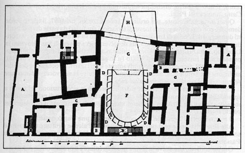 Planimetria del Teatro Tor di Nona